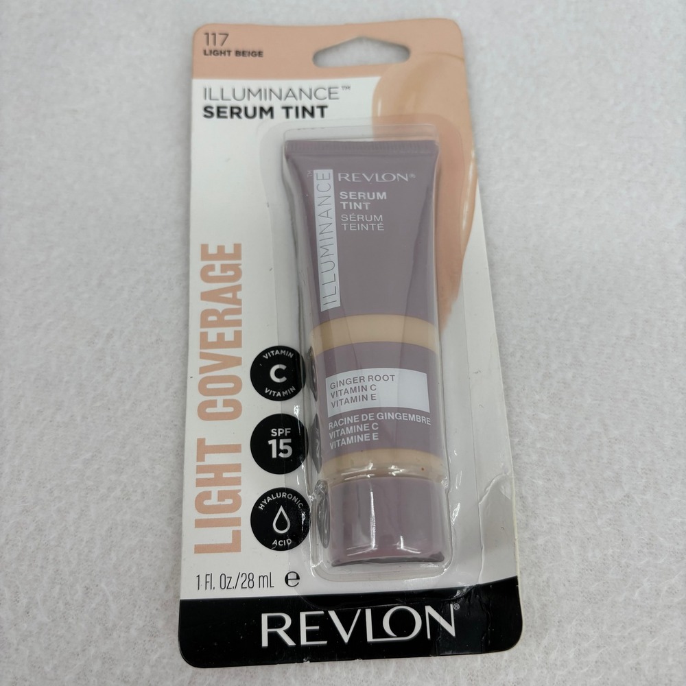 Revlon Illuminance Serum Tint SPF 15 Light Coverage 117 Light Beige 1oz 28ml NEW